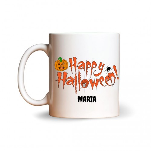 Happy Halloween με όνομα Μαρία, Kεραμική Kούπα 330ml