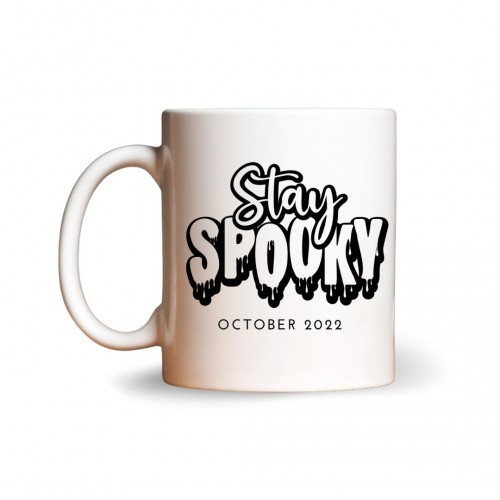 Stay Spooky με Ημερομηνία της επιλογής σας, Kεραμική Kούπα 330ml