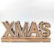Ξύλινο XMAS με φωτάκια LED μπαταρίας, Λευκό, Χριστουγεννιάτικο διακοσμητικό