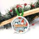 Xmas Holiday Elf, με 3D Ξύλινο Όνομα Αλέξανδρος, Χριστουγεννιάτικο Ξύλινο στολίδι, 9εκ.
